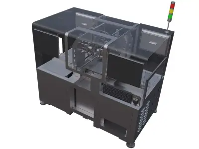Automatic double-head lock assembly machine 3D model