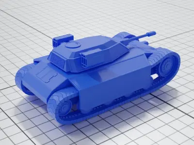 Scifi Tank Free 3D print model