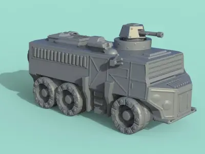 armored car 3D print model