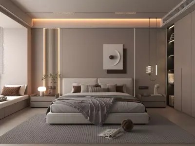Bedroom interior 12 3D model