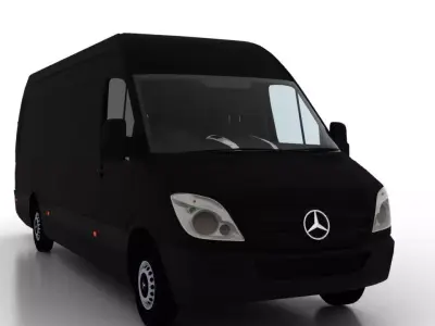 Mercedes Benz Sprinter L4H2 2009 Cargo UK 3D model