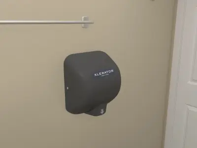 Xlerator Hand Dryer-Black 3D model