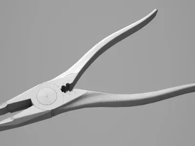 Game Ready Pliers metal Free low-poly 3D model