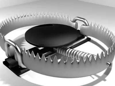 Animal Trapping - Leg-hold trap 3D model