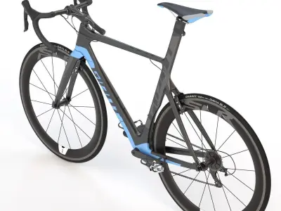 Giant Propel Advanced Sl-2 Black-Blue Sprinter Bicycle 3D model