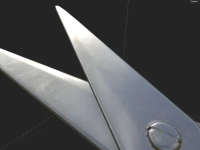 Rigged School Scissor Low-poly 3D model