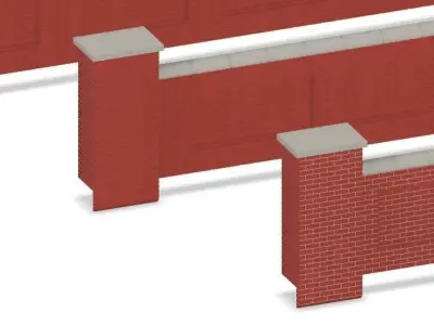 Model Railway - Bridge Parapet Wall - Various Lengths 3D print model