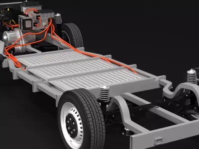 Electric Euro Van Chassis 3D model