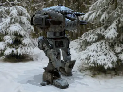 Hurricane heavy mecha 3D model