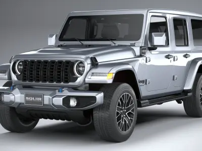 Jeep Wrangler 4xe 2024 3D model get