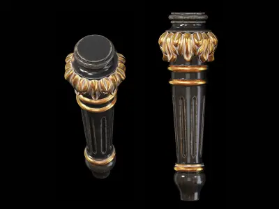 Classic leg 006 3D model