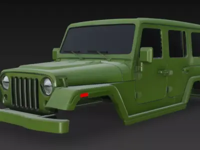 Jeep body 3d model 3D model by im3dking
