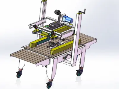 Carton Sealing Machine 3D model purchase