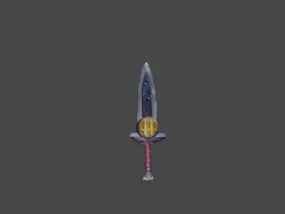 Zeloeman Sword A 19 Low-poly 3D model