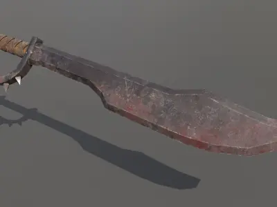 Orc Saber Low-poly 3D model