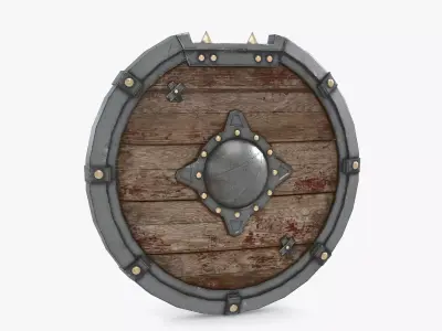 Warrior Shield Low-poly 3D model