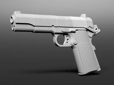 M1911 gun Free 3D model