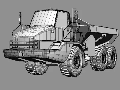 Articulated Dump Truck Cat 740 3D model