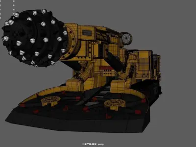 RoadheaderEBZ160 mining machine 3D model