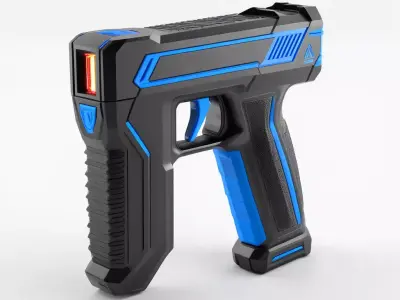 Futuristic Stun Gun 3D Model 3D model