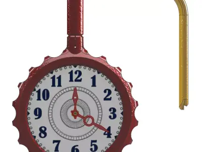 Swatch Mounted Wall Clock - Design A 3D print model