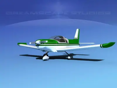 Zlin Z 242 V09 3D model