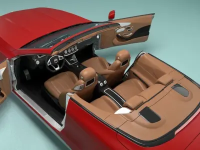 Mercedes Benz S-Class Cabriolet Free 3D model