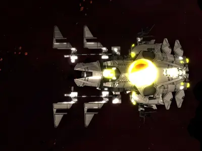 Kings - Command Ship - Updated Low-poly 3D model
