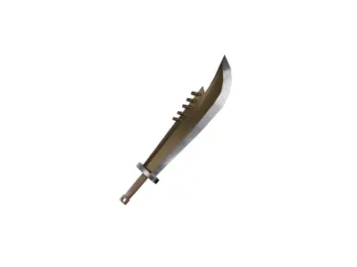 Dolunay sword Low-poly 3D model