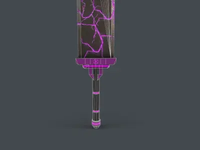 Sci-Fi Sword V1 - 03 Low-poly 3D model