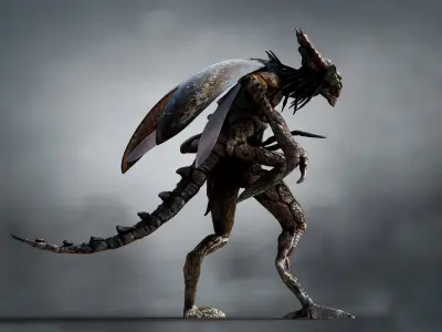 insectoid monster Low-poly 3D model