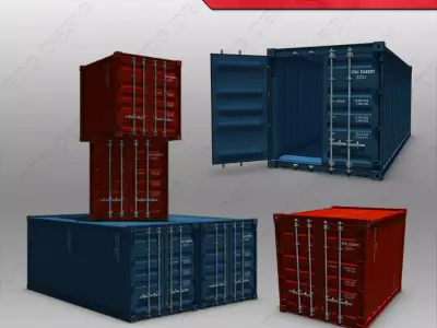 Container shipping containers - shipping containers 3D model