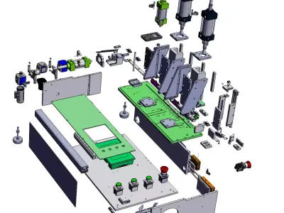 Terminal shaping machine bending machine 3D model