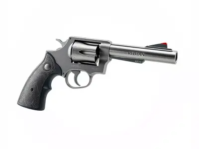 Classic Steel Revolver model pack Low-poly 3D model