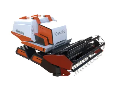 Seed Drill Tractor 3D model