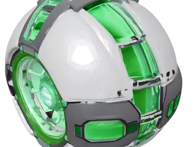 SciFi Energy Core Sphere 3D model