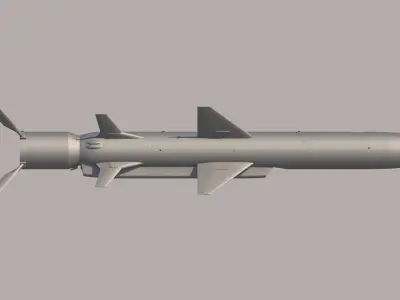 KH-35 - X-35 Russian Anti-Ship Missile 3D model