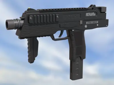 Sub Machine Gun Temped 9 3D model