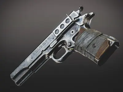 M1911 - Post Apocalyptic Series Free low-poly 3D model