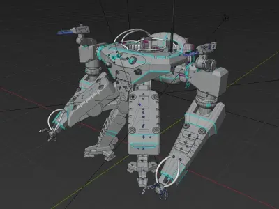 Mecha Robot 3D model