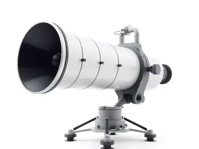 Modern Industrial Telescope model pack Low-poly 3D model