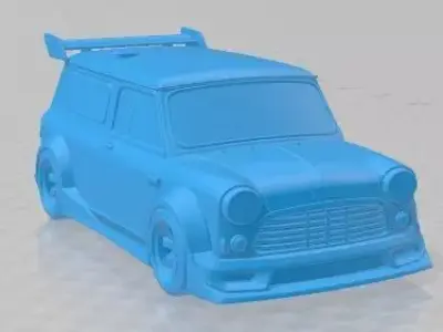 Austin Mini Van 1965 Tuning Printable Car 3D print model