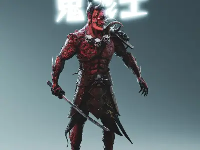 Oni Warrior 3D model