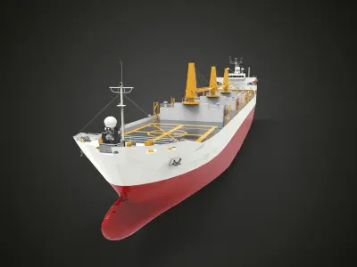 Supply military ship 3D model