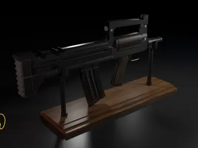 FAMAS gun 3D model
