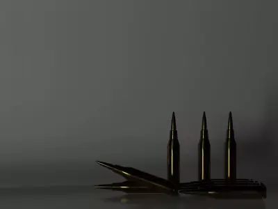 Some bullets for army Free low-poly 3D model