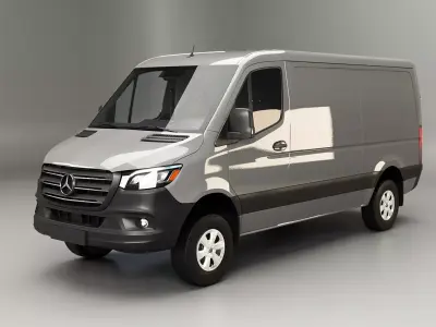 Mercedes Sprinter 4x4 low roof 3D model