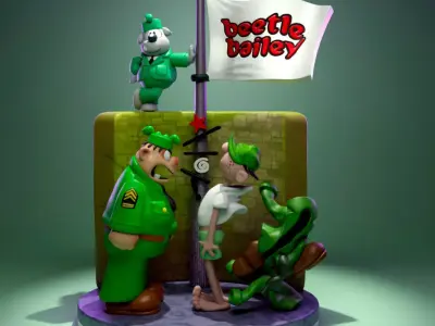 Beetle Bailey 3D print model