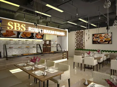 Traditional Restaurant Food 3D model