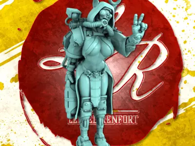 NEKOMAGUS CATARI Promo POSE 7  Free 3D print model